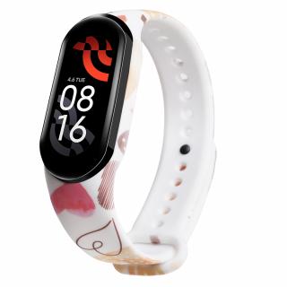 Malovaná srdce - Mi Band 7 náhradní náramek