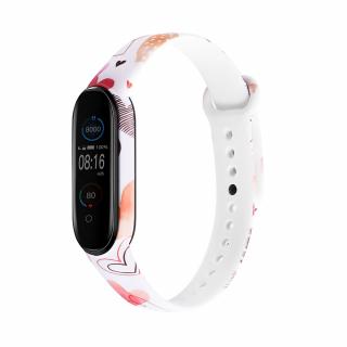 Mi Band 5/6 náhradní náramek - Malovaná srdce