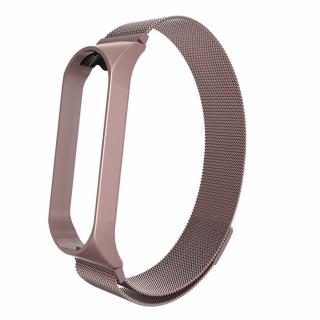 Milánský tah II pro Mi Band 3/4/5/6 - Magnetický (výprodej) Rose růžová