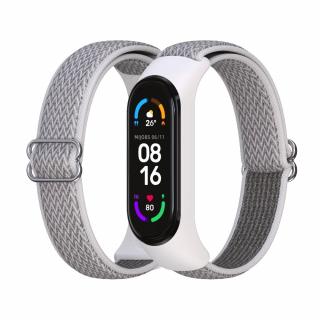 Nylon - Mi Band 5/6 náhradní náramek s přezkou Bílá