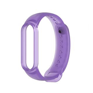 Průhledný Mi Band 5/6 náhradní náramek Fialová