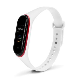 Xiaomi Mi Band 3/4 náhradní náramek Dvoubarevný Bílo-červený