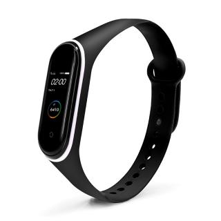 Xiaomi Mi Band 3/4 náhradní náramek Dvoubarevný Černo-bílý