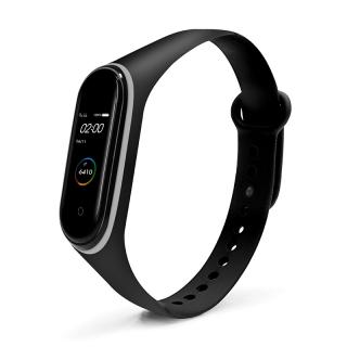 Xiaomi Mi Band 3/4 náhradní náramek Dvoubarevný Černo-šedý