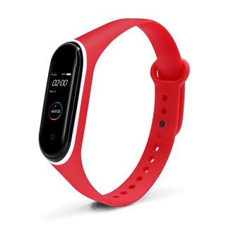 Xiaomi Mi Band 3/4 náhradní náramek Dvoubarevný Červeno-bílý