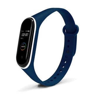 Xiaomi Mi Band 3/4 náhradní náramek Dvoubarevný Tmavě modrá-bílá