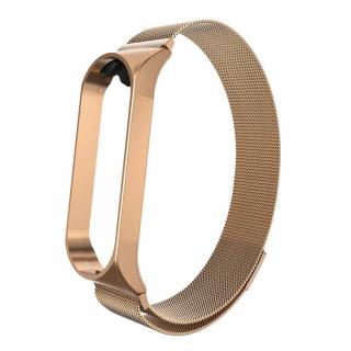 Xiaomi Mi Band 3/4 náhradní náramek - Milánský tah Rose Gold