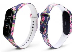 Xiaomi Mi Band 3/4 náhradní náramek Modrá růže