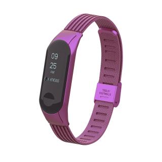 Xiaomi Mi Band 3/4 náhradní náramek - MT celokovový Fialová