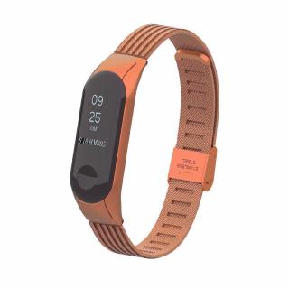 Xiaomi Mi Band 3/4 náhradní náramek - MT celokovový Rose Gold