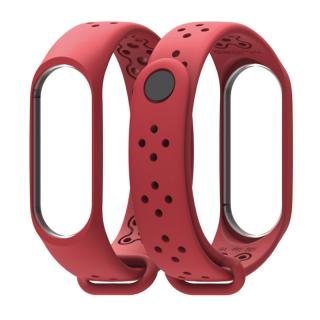 Xiaomi Mi Band 3/4 náhradní náramek - Sportovní pastelový Červená