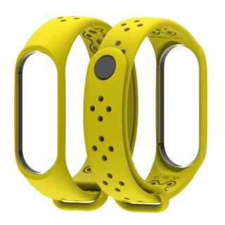 Xiaomi Mi Band 3/4 náhradní náramek - Sportovní pastelový Žlutá