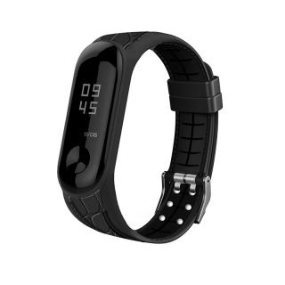 Xiaomi Mi Band 3/4 náhradní náramek Texturovaný Armory, Černá