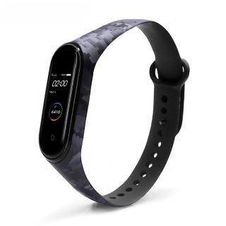 Xiaomi Mi Band 3/4 náhradní náramky - Kamufláž (maskáč) Marine digital