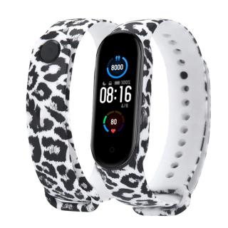 Xiaomi Mi Band 5/6 náhradní náramek - Bílý Leopard