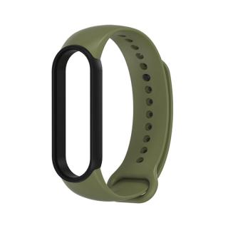 Xiaomi Mi Band 5/6 náhradní náramek dvoubarevný Army zelená