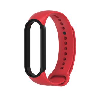 Xiaomi Mi Band 5/6 náhradní náramek dvoubarevný Červená