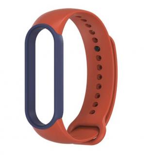 Xiaomi Mi Band 5/6 náhradní náramek dvoubarevný Oranžovo-modrá