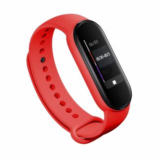 Xiaomi Mi Band 5/6 náhradní náramek - Jednobarevný Červená