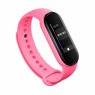 Xiaomi Mi Band 5/6 náhradní náramek - Jednobarevný Růžová