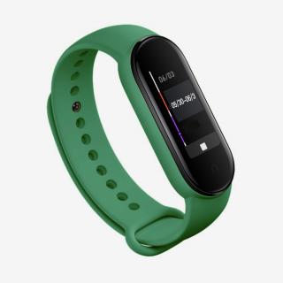 Xiaomi Mi Band 5/6 náhradní náramek - Jednobarevný Tmavě zelená