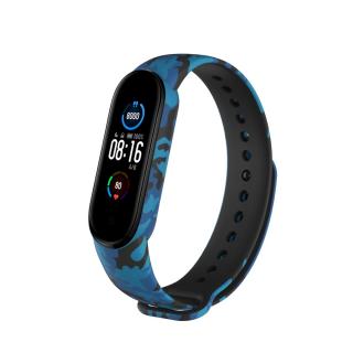 Xiaomi Mi Band 5/6 náhradní náramek - Maskáč Modrá