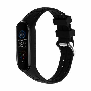 Xiaomi Mi Band 5/6 náhradní texturovaný náramek Armory, Černá