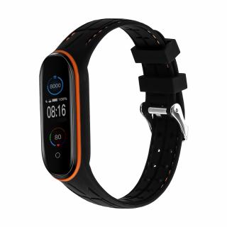 Xiaomi Mi Band 5/6 náhradní texturovaný náramek Armory, Oranžová