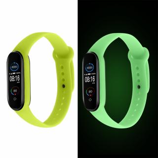 Xiaomi Mi Band 5/6 svítící náhradní náramek Jablečně zelená