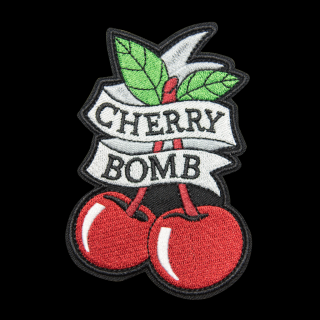 Nažehlovací nášivka Cherry Bomb 7,2 x 10,6 cm