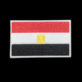 Nažehlovací nášivka Egypt vlajka  8 x 5 cm