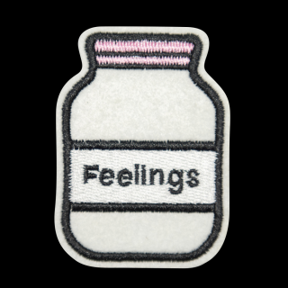 Nažehlovací nášivka Feelings Jar 45 x 62mm