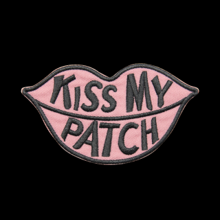 Nažehlovací nášivka KISS MY PATCH 9,5 x 5,5 cm