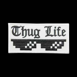 Nažehlovací nášivka Thug Life MEME 9,8 x 4,8 cm