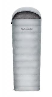 Naturehike kombinovaný péřový spací pytel RM40 vel. M  860g - šedý