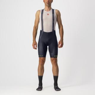 Cyklistické kraťasy Castelli Free Aero RC Pro Dark Savile Blue/Lime Velikost: XXL