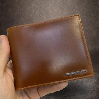 Pánská kožená peněženka Bellugio Leather RFID s monogramem (ražba) (Luxusní peněženka s ražbou vlastního monogramu dodá na exkluzivitě a vyjímečnosti.)