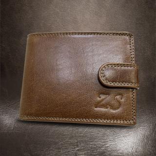 Pánská kožená peněženka ROYAL Leather s monogramem (ražba) (Luxusní peněženka s ražbou vlastního monogramu je tím pravým originálem. Řekněte to stylově.)