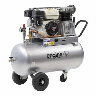 Benzínový kompresor Engine Air EA5-3,5-100CP  příkon 3,5 kW, sací výkon 411 l/min, tlak 10 bar, vzdušník 100 l