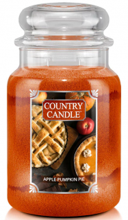 Country Candle - vonná svíčka APPLE PUMPKIN PIE (Jablkovo dýňový koláč) 652 g