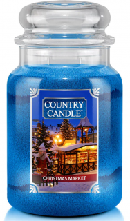 Country Candle - vonná svíčka CHRISTMAS MARKET (Vánoční trh) 652 g