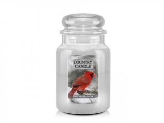 Country Candle - vonná svíčka FIRST FALLEN SNOW (První sníh) 652 g