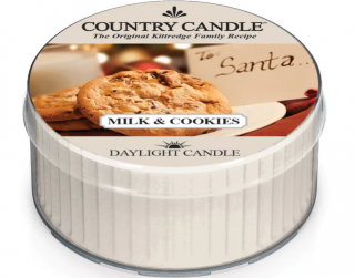 Country Candle - vonná svíčka MILK & COOKIES (Mléko a sušenky) 42 g