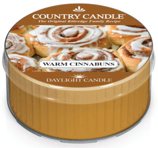 Country Candle - vonná svíčka WARM CINNABUNS (Skořicoví šneci) 42 g