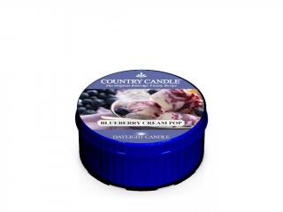 Country Candle - votivní svíčka BLUEBERRY CREAM POP (Smetanový borůvkový nanuk) 42 g