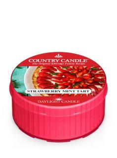 Country Candle - votivní svíčka STRAWBERRY MINT TART (Jahodovo mátový koláč) 42 g