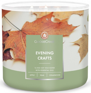 Goose Creek Candle - vonná svíčka EVENING CRAFTS (Večerní tvoření) 411 g