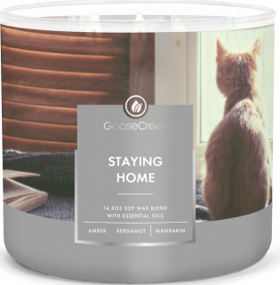 Goose Creek Candle - vonná svíčka STAYING HOME (Zůstaňte doma) 411 g