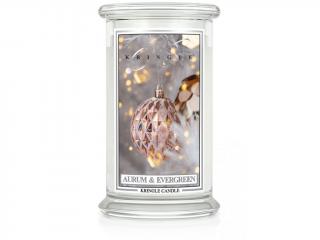 Kringle Candle - vonná svíčka AURUM & EVERGREEN (Aura a jehličí) 624 g