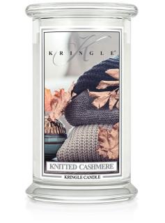 Kringle Candle - vonná svíčka KNITTED CASHMERE (Pletený kašmír) 624 g